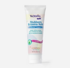 Tube of eczema itch relief cream for chronic skin irritation on light background