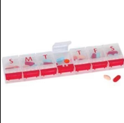 7-day Push Button Pill Reminder 2" X 8-3/4" X-large