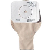 Microskin beige ostomy pouch with adhesive barrier for medical supply home delivery