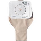 Microskin beige ostomy pouch with adhesive barrier for medical supply home delivery