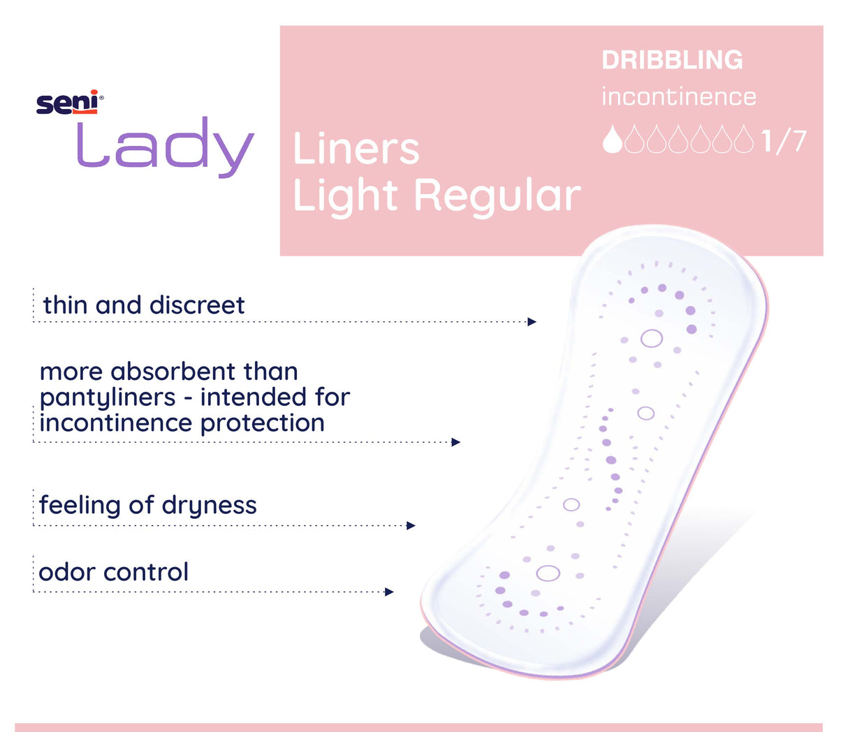 SENI LADY LINERS LIGHT REGULAR-7.3"