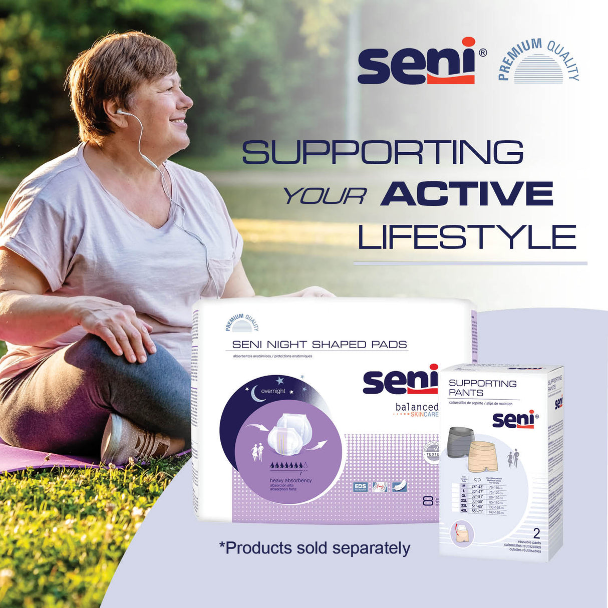 SENI NIGHT SHAPED PADS- 27"