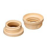 Beige plastic skinny neck adapter set for medical supply compatibility