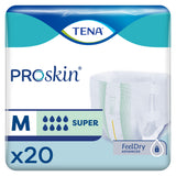 TENA ProSkin Super Incontinence Brief, Heavy Absorbency, Unisex, Medium