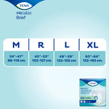 TENA ProSkin Super Incontinence Brief, Heavy Absorbency, Unisex, Medium