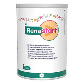 Renastart powder can for special medical purposes with colorful festive design on label