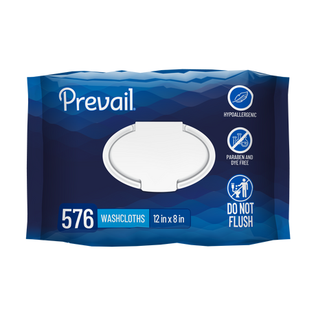 Prevail Adult Personal Wipes, Soft-pack with pull-open-lid
