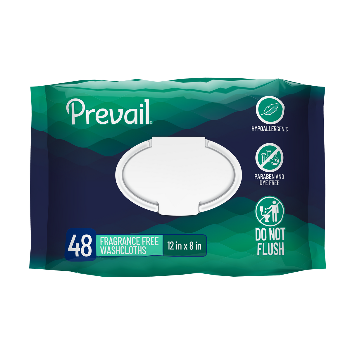 Prevail Adult Personal Wipes, Unscented, Soft-pack with pull-open-lid