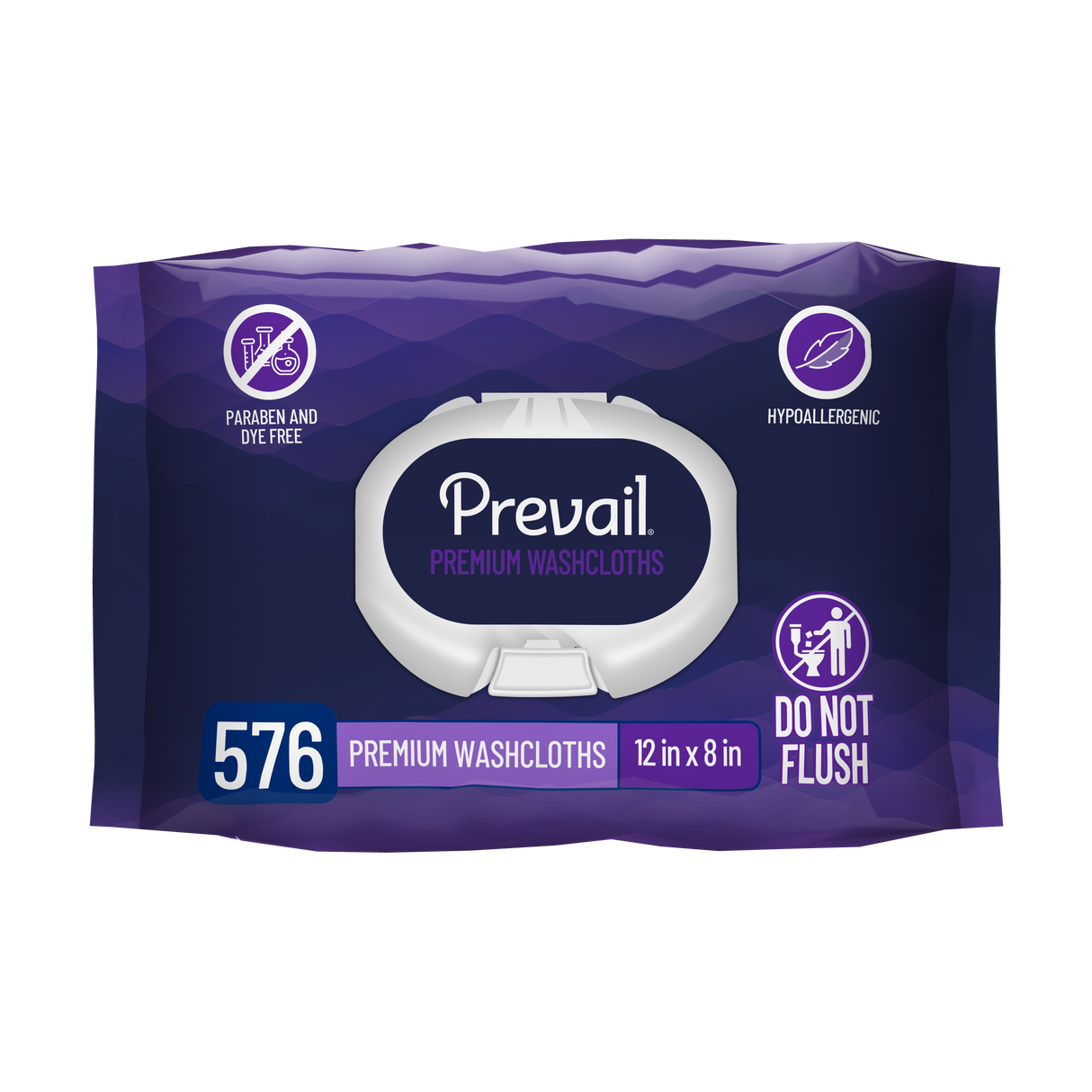 Prevail Premium Adult Personal Wipes, Soft-pack with press-open-lid