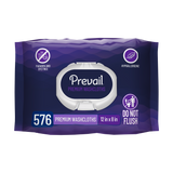 Prevail Premium Adult Personal Wipes, Soft-pack with press-open-lid