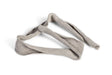 Sterile wound packing strip dressing on white background, medical gauze for wound care.
