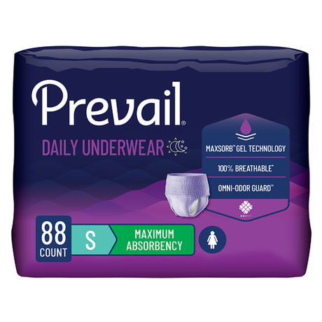 Prevail Incontinence Underwear for Women, Maximum Absorbency, Small