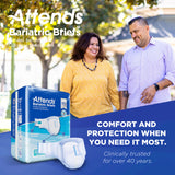 Attends Bariatric Brief, Ultimate Absorbency, 4XL, Up to 106"
