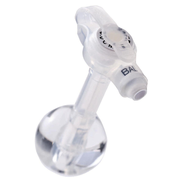 Clear medical feeding tube with balloon tip for home enteral nutrition support