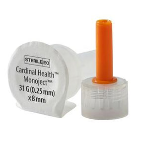 Cardinal Health Monoject pen needle 31G 0.25mm x 8mm with orange safety cap