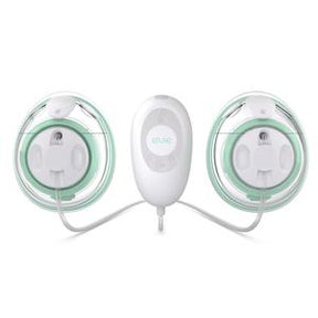 Wearable wireless breast pump with two collection cups and digital controller, medical device