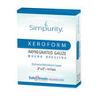 Simpurity Xeroform impregnated gauze wound dressing box, 2x2 inch, 10 pads, medical supply