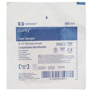 Curity Sterile Cover Sponge, 3" X 4"
