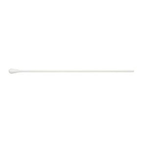 Sterile cotton swab with white handle, essential medical supply on white background