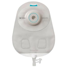 Ostomy drainage bag with circular adhesive barrier and drainable tap for medical use