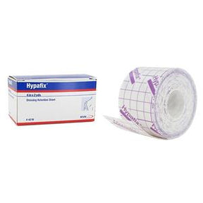 Hypafix dressing retention sheet box and roll for medical wound care and bandaging