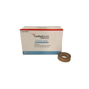 Cardinal Health Essentials paper tape box with medical tape roll, home medical supplies