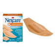 3M Nexcare waterproof cushioned foam bandages box and a single adhesive bandage with water droplets
