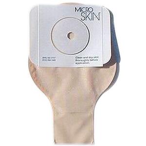 11" One Piece Drain Pouch 7/8" Pre-cut With Press N Seal Closure And Microskin Adhesive Barrier, Clear