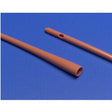 Latex medical catheter tubes on a blue background, essential medical supplies