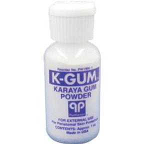 K-Gum Karaya Gum Powder bottle for peristomal skin care, medical supply