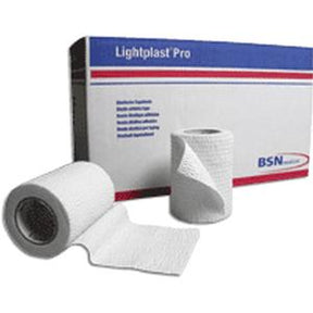 Lightplast Pro elastic adhesive bandage rolls with product box for medical supplies