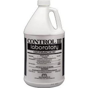 Control III laboratory germicide disinfectant gallon bottle for medical supply use