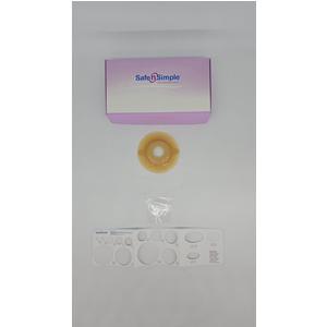 12" Drainable One Piece Pouch, Extended Wear, Convex, Transparent, 1-1/4" Precut Stoma Opening, With Standard Curved Tail Closure, And Belt Tabs