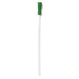 Sterile intermittent catheter with green funnel, single-use medical supply