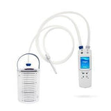 Home medical suction device with container and tubing for chronic care support