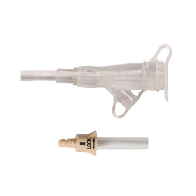 Bolus Straight Connector With Clear Y-port Adapter, 12"