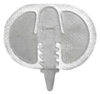 Adhesive medical dressing patch with central tube opening, used for secure catheter placement