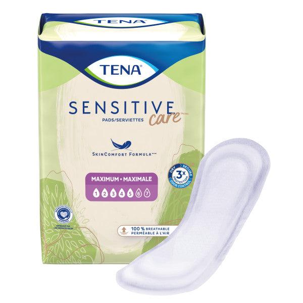 TENA Sensitive Care Maximum Pads, Regular Length, 13"