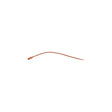 Red latex medical catheter for home healthcare supplies on white background