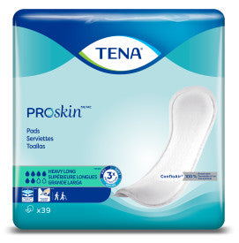 TENA ProSkin Heavy Long Bladder Leakage Pad for Women, Heavy Absorbency, Long Length, 15"