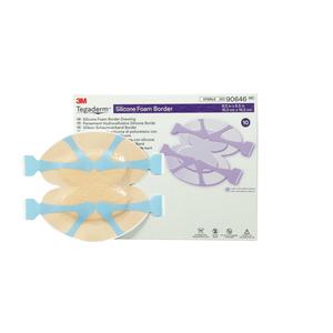 3M Tegaderm silicone foam border medical dressing with packaging, wound care supplies