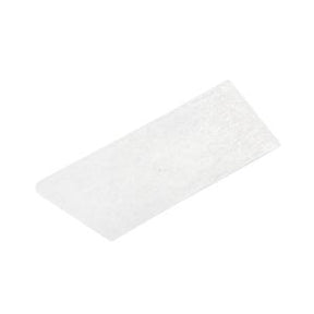 Sterile rectangular medical gauze pad on white background, essential wound care supply