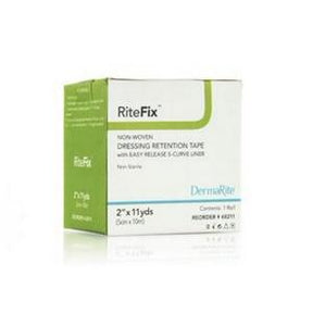 RiteFix non-woven dressing retention tape box for medical wound care, 2 inch by 11 yard size.