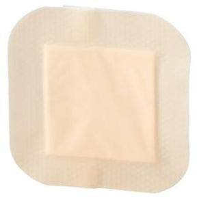 Square adhesive wound dressing for medical use, sterile bandage pad
