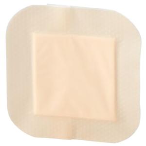 Square adhesive wound dressing for medical use, sterile bandage pad