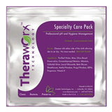 Theraworx Specialty Care Pack for pH hygiene management, silver package with product info.