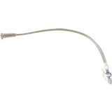 Transparent medical extension tube with connectors for home healthcare use