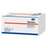 Box of Sterilux sterile gauze sponges for wound care and medical supply needs