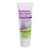 Tube of radiation skin relief fast healing cream for redness, burning, itching, and peeling