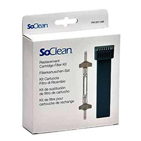 SoClean replacement cartridge filter kit box for CPAP machine with filter and check valve